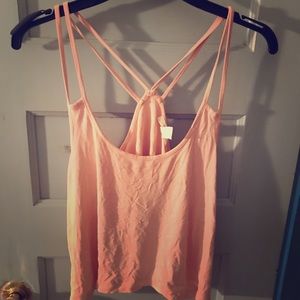 Four cross strap crop